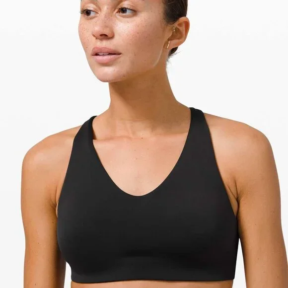 NWT Lululemon In Alignment Racerback Bra - Black - Picture 5 of 5